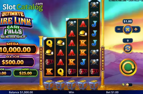 Οθόνη2. Ultimate Fire Link Cash Falls Glacier Gold Κουλοχέρης