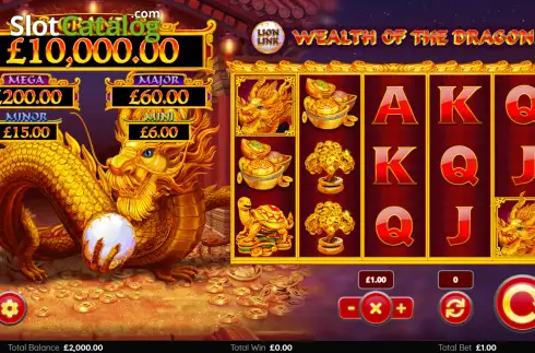 Οθόνη2. Lion Link Wealth of the Dragon Κουλοχέρης