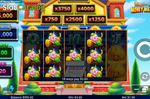 Οθόνη4. Huff N' Puff Money Mansion Κουλοχέρης 