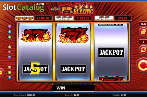 Οθόνη2. Quick Hit Double Jackpot Blazing 777's Κουλοχέρης