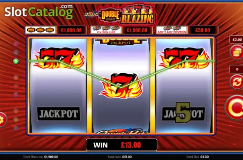 Οθόνη3. Quick Hit Double Jackpot Blazing 777's Κουλοχέρης