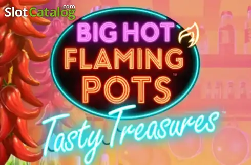 Big Hot Flaming Pots Tasty Treasures Λογότυπο Big Hot Flaming Pots Tasty Treasures Λογότυπο