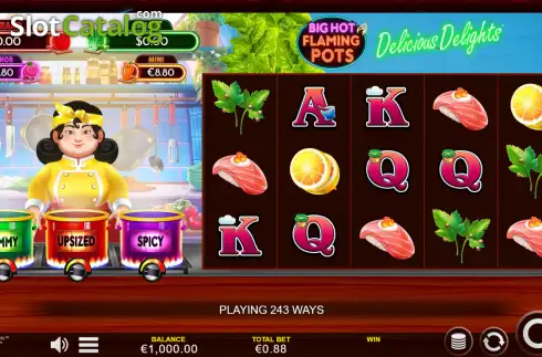 Οθόνη2. Big Hot Flaming Pots Delicious Delights Κουλοχέρης
