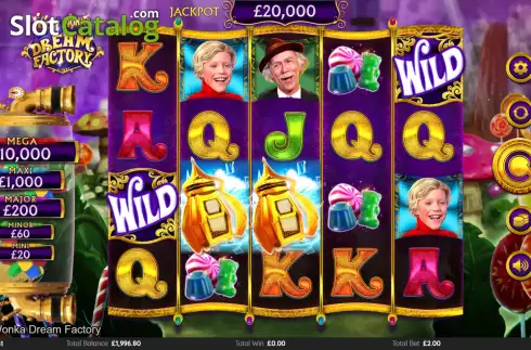 Οθόνη2. Willy Wonka Dream Factory Κουλοχέρης