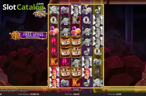 Οθόνη3. Willy Wonka Dream Factory Κουλοχέρης