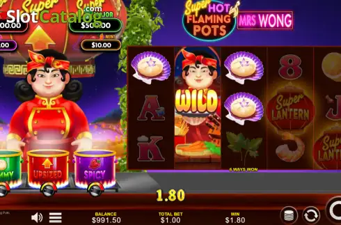 Οθόνη3. Super Hot Flaming Pots Mrs Wong Κουλοχέρης 