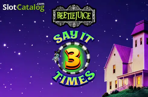 Beetlejuice Say It 3 Times Λογότυπο Beetlejuice Say It 3 Times Λογότυπο