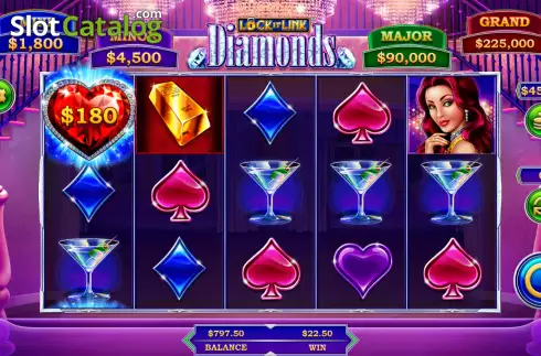 Οθόνη3. Lock It Link Diamonds Κουλοχέρης