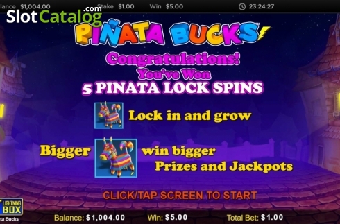 Οθόνη5. Pinata Bucks Κουλοχέρης