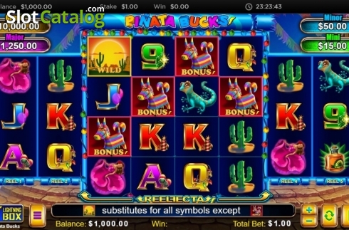 Οθόνη3. Pinata Bucks Κουλοχέρης