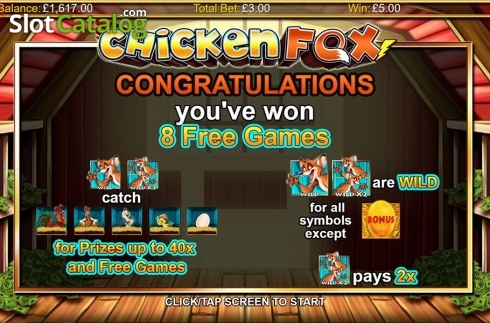 Οθόνη7. Chicken Fox Κουλοχέρης