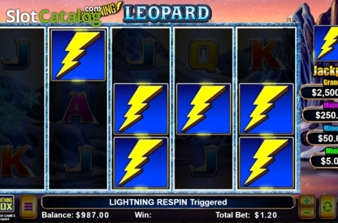 Οθόνη5. Lightning Leopard Κουλοχέρης