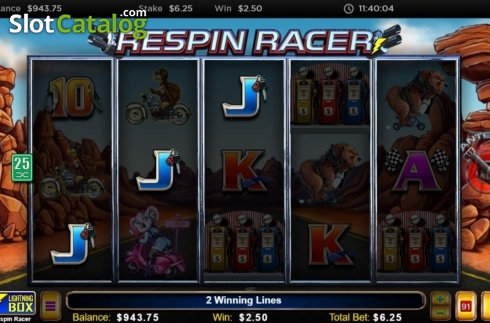 Οθόνη4. Respin Racer Κουλοχέρης