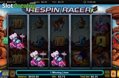 Οθόνη5. Respin Racer Κουλοχέρης