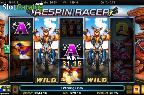 Οθόνη6. Respin Racer Κουλοχέρης