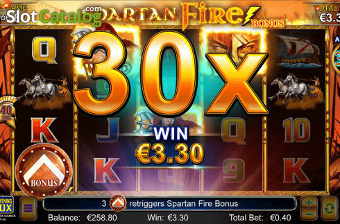 Οθόνη2. Spartan Fire Κουλοχέρης