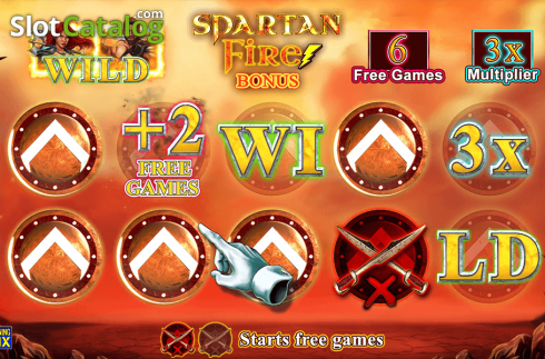 Οθόνη3. Spartan Fire Κουλοχέρης