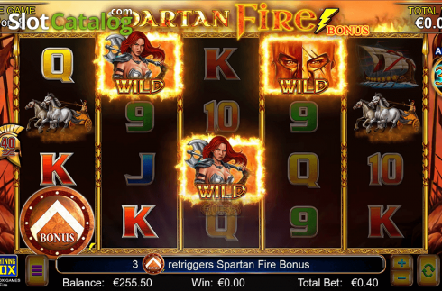 Οθόνη4. Spartan Fire Κουλοχέρης