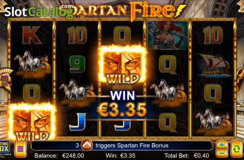 Οθόνη5. Spartan Fire Κουλοχέρης