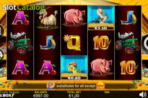Οθόνη2. Chicken Fox 5x Skillstar Κουλοχέρης