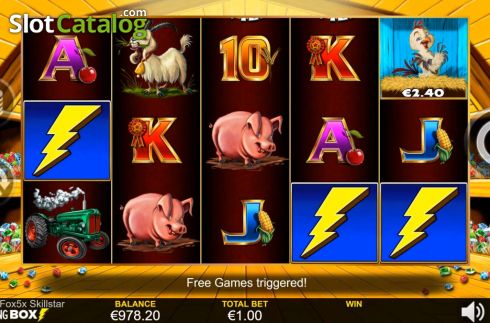 Οθόνη3. Chicken Fox 5x Skillstar Κουλοχέρης
