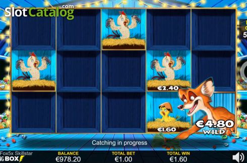 Οθόνη5. Chicken Fox 5x Skillstar Κουλοχέρης