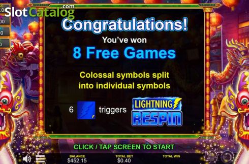 Οθόνη4. Lightning Shenlong Κουλοχέρης