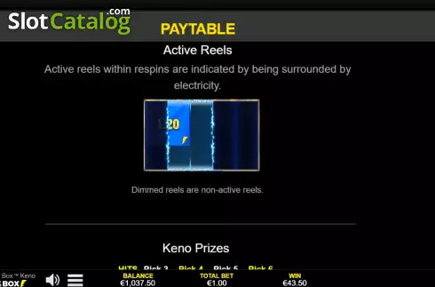 Οθόνη9. Lightning Box Keno Κουλοχέρης