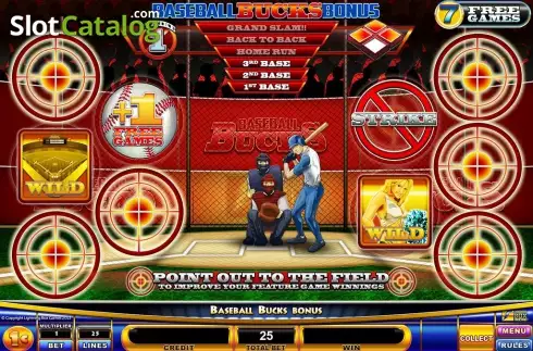 Οθόνη5. Baseball Bucks Κουλοχέρης