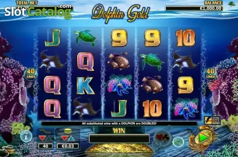 Οθόνη καρούλι. Dolphin Gold Κουλοχέρης 