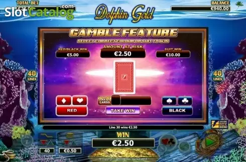 Οθόνη Gamble. Dolphin Gold Κουλοχέρης 