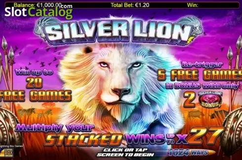 Εισαγωγή οθόνης. Silver Lion Κουλοχέρης