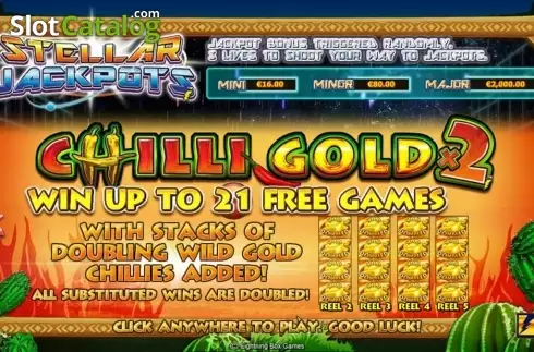 Οθόνη2. Stellar Jackpots with Chilli Gold x2 Κουλοχέρης 