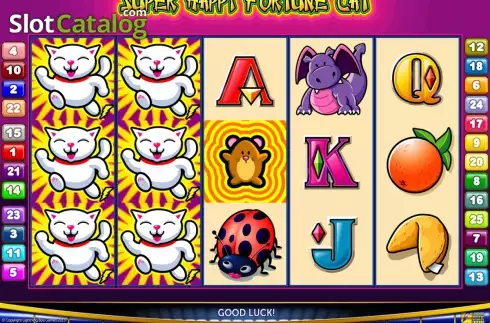 Οθόνη3. Super Happy Fortune Cat Κουλοχέρης 