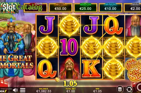 Οθόνη4. Money Link The Great Immortals Κουλοχέρης