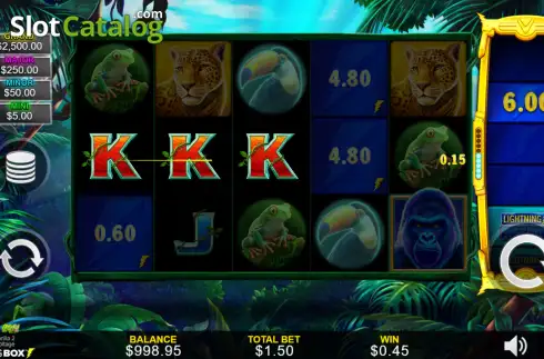 Οθόνη3. Lightning Gorilla 2 Κουλοχέρης