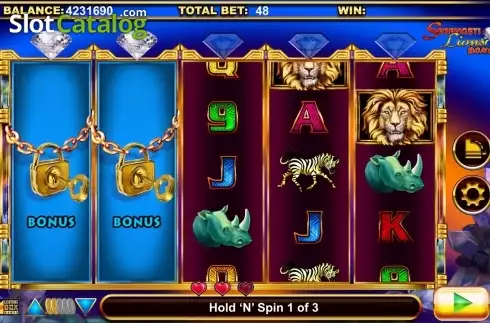 Οθόνη 5. Stellar Jackpots with Serengeti Lions Κουλοχέρης