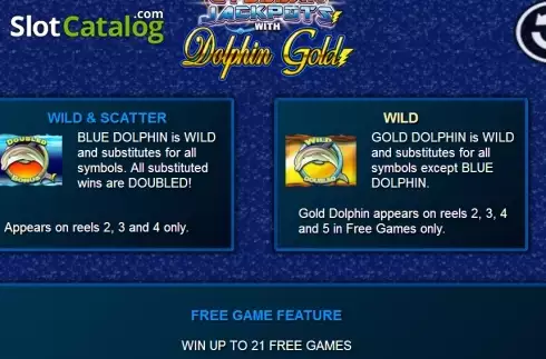 Πίνακας πληρωμών 1. Dolphin Gold with Stellar Jackpots Κουλοχέρης