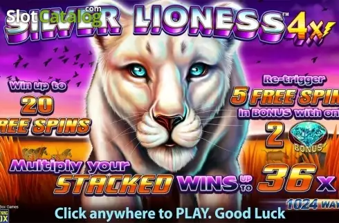 Οθόνη2. Silver Lioness 4x Κουλοχέρης