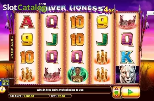 Οθόνη3. Silver Lioness 4x Κουλοχέρης