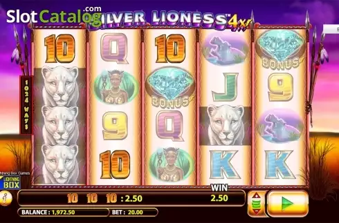 Οθόνη5. Silver Lioness 4x Κουλοχέρης
