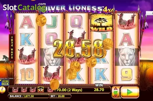 Οθόνη7. Silver Lioness 4x Κουλοχέρης