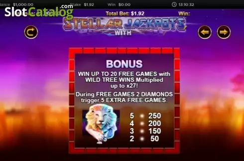Οθόνη9. Stellar Jackpots with Silver Lion Κουλοχέρης 