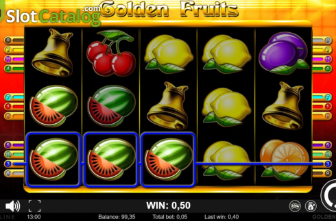 Οθόνη4. Golden Fruits (Lionline) Κουλοχέρης 