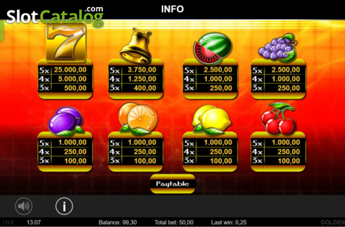 Οθόνη6. Golden Fruits (Lionline) Κουλοχέρης 