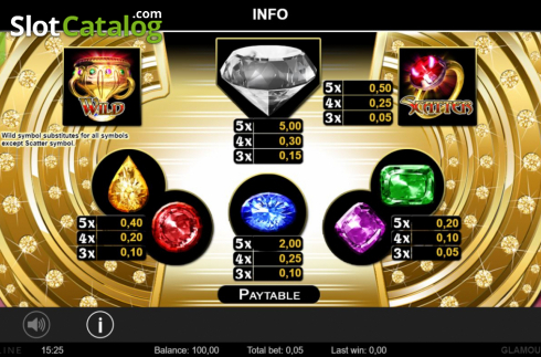 Οθόνη2. Glamour Gems Κουλοχέρης 