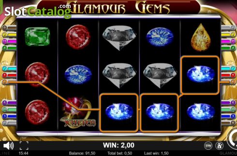 Οθόνη7. Glamour Gems Κουλοχέρης 