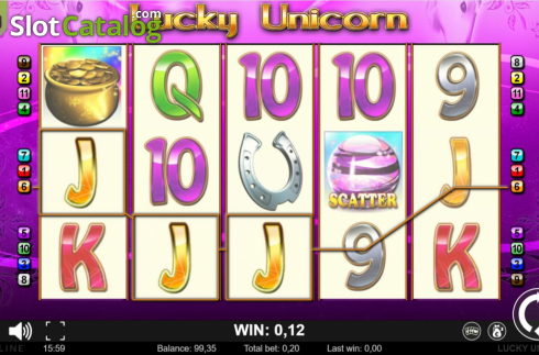 Οθόνη2. Lucky Unicorn Κουλοχέρης