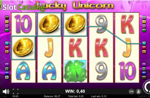 Οθόνη3. Lucky Unicorn Κουλοχέρης