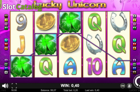 Οθόνη4. Lucky Unicorn Κουλοχέρης